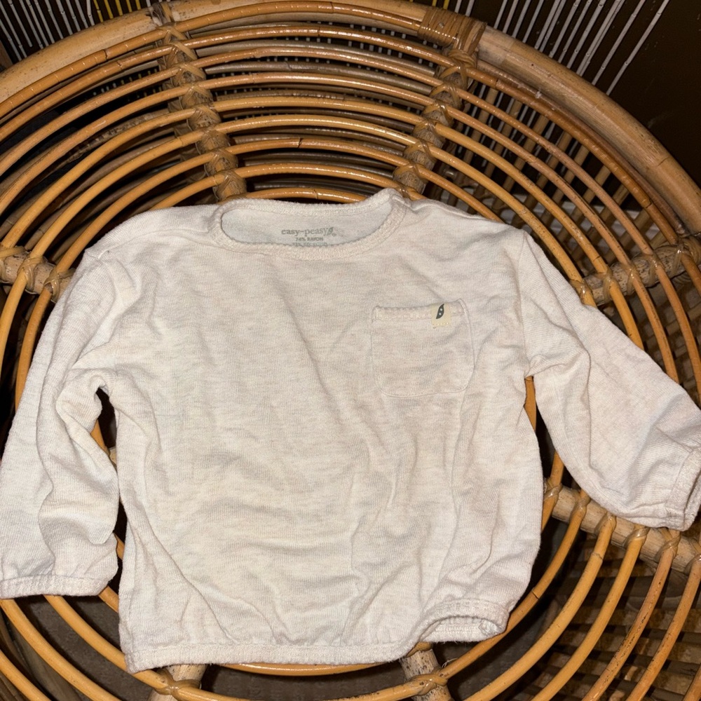 Cozy Cream Long Sleeve Tee for Kids